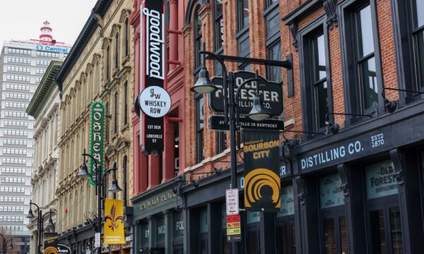 Louisville, Kentucky USA March 16, 2025 Goodwood Brewing and Spirits in downtown Louisville, Kentucky on Whiskey Row